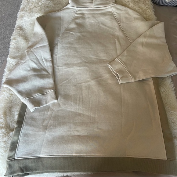 H&M Conscious Collection Taupe Oversized sweatshirt long Hoodie Dress - Picture 15 of 16